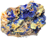 S343 - Top Huge Quartz Matrix coated with Azurite Crystals + Sulfides (Pyrite & Chalcopyrite)