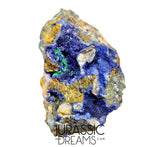 S208 - Top Quality Azurite Crystals + Malachite + Sulfides (Pyrite & Chalcopyrite) +Galena in Quartz Matrix