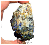 S208 - Top Quality Azurite Crystals + Malachite + Sulfides (Pyrite & Chalcopyrite) +Galena in Quartz Matrix