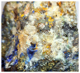 S208 - Top Quality Azurite Crystals + Malachite + Sulfides (Pyrite & Chalcopyrite) +Galena in Quartz Matrix