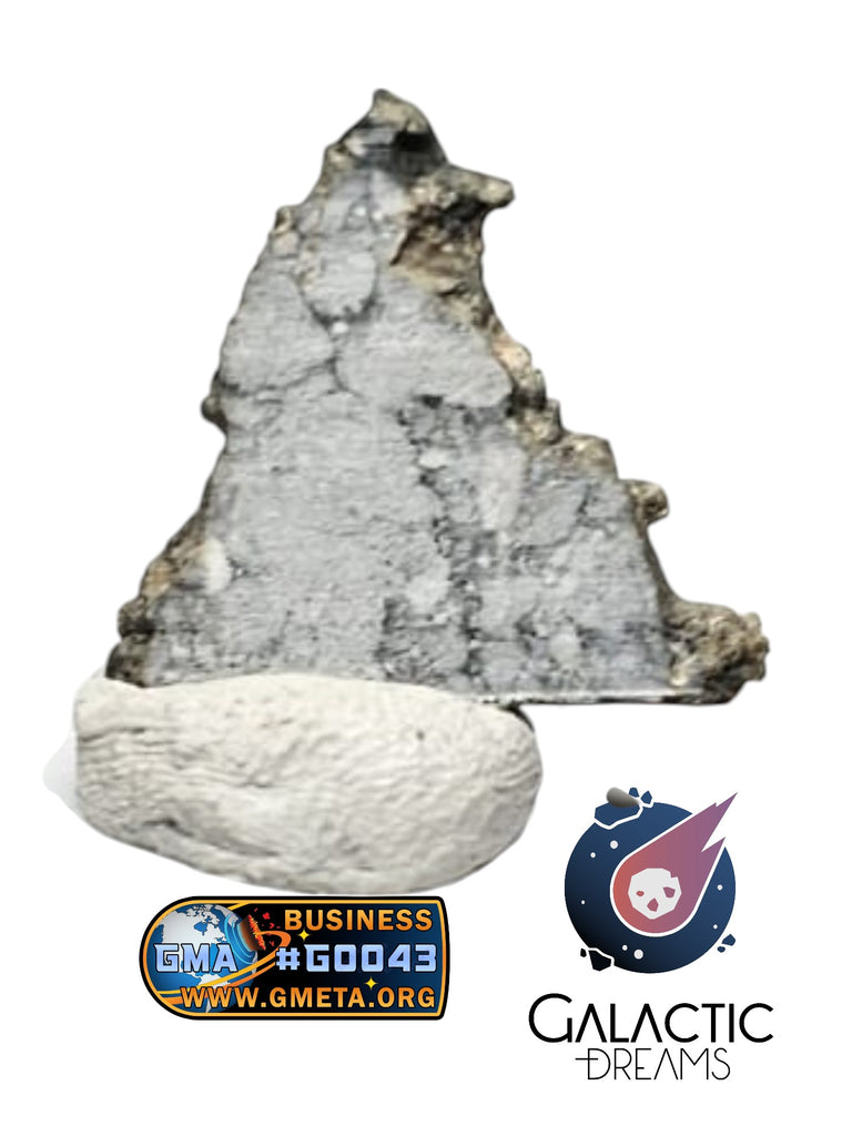 40015 - "The Apollo Lunar" Meteorite Part Slice "Gadamis 008"  Lunar ferroan anorthosite 0,41g