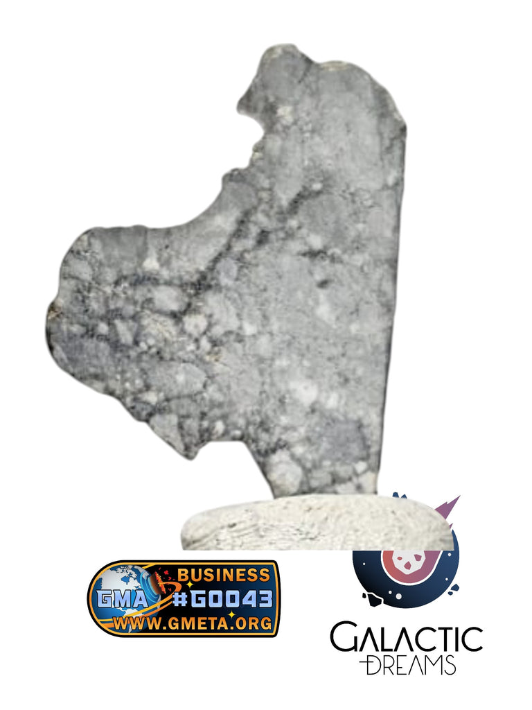 40016 - "The Apollo Lunar" Meteorite Part Slice "Gadamis 008"  Lunar ferroan anorthosite 0,78g