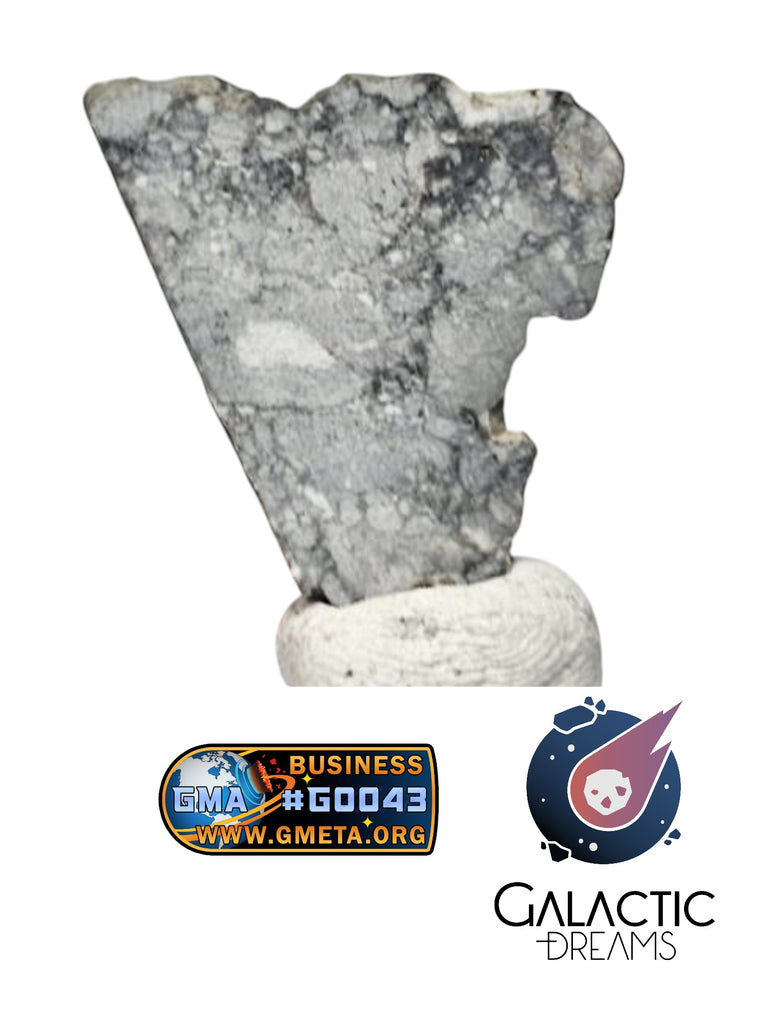 40013 - "The Apollo Lunar" Meteorite Part Slice "Gadamis 008"  Lunar ferroan anorthosite 0,82g