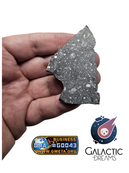 レア！キラキラ宇宙産ダイヤモンド NWA2098　隕石標本 40005 - Outstanding Lunar Breccia Meteorite Part Slice