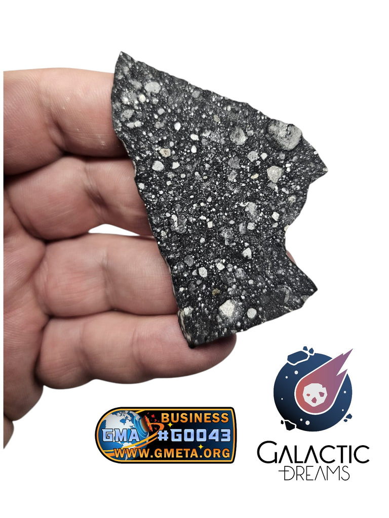 40005 - Outstanding Lunar Breccia Meteorite Part Slice "Under Classification" 17,05g