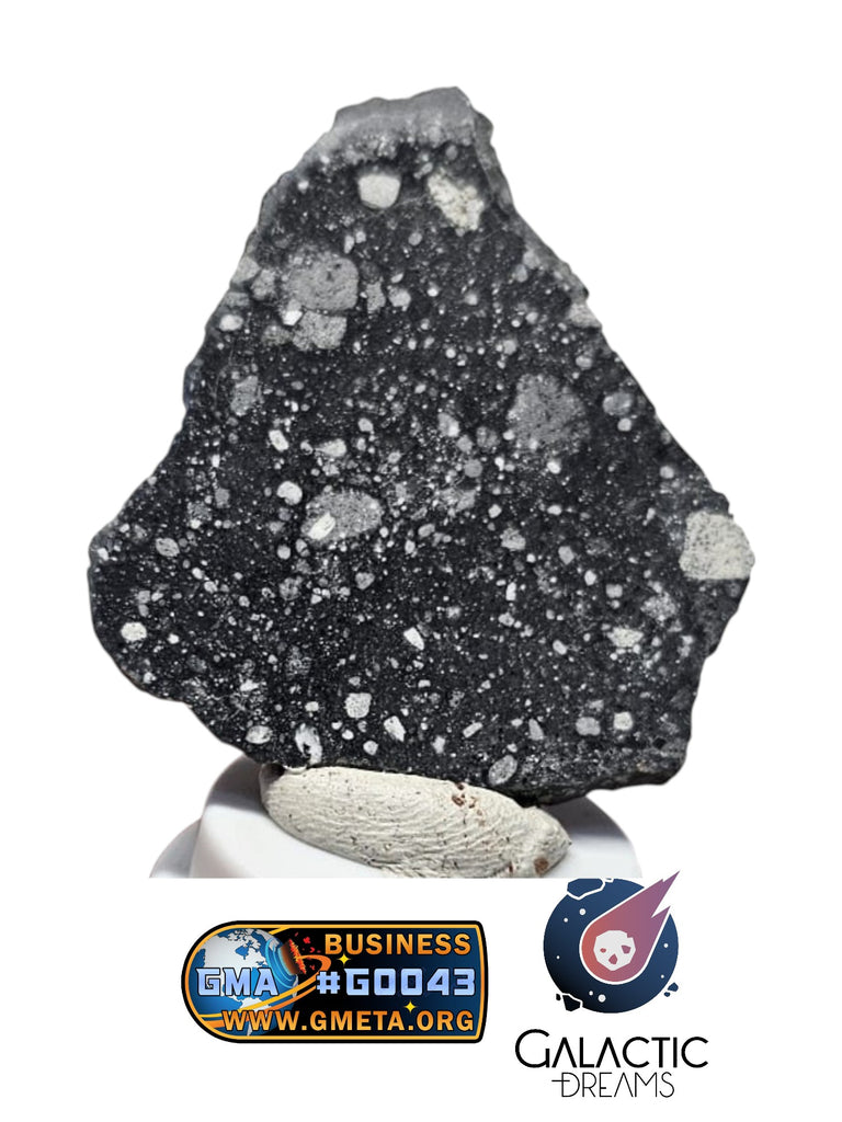 40007 - Outstanding Lunar Breccia Meteorite Part Slice "Under Classification" 6,98g