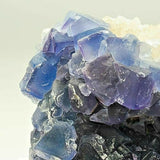 SWJ0025 - Finest Grade Blue Fluorite Crystal Cluster from Blanchard Mine (New Mexico)