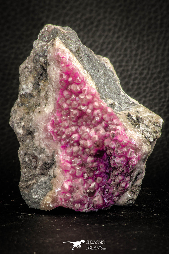 07627 -  Pink Cobaltoan Calcite Crystals on Matrix - Bou Azzer Mine (South Morocco)
