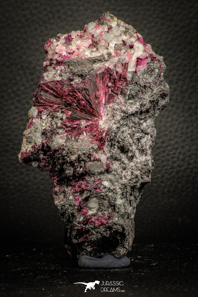 07628 -  Nice Pink Erythrite Crystals with Quartz - Bou Azzer Mine (South Morocco)