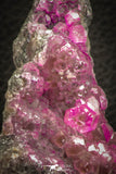 07634 -  Pink Cobaltoan Calcite Crystals on Matrix - Bou Azzer Mine (South Morocco)