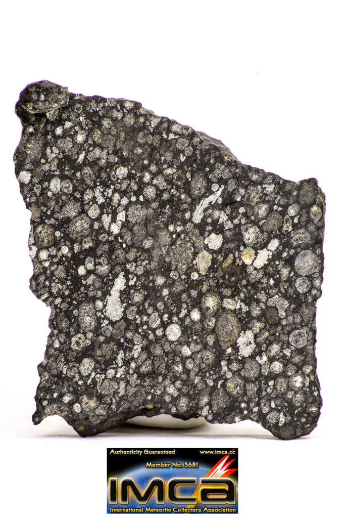 08852 - Top Rare Polished Thin Section NWA Carbonaceous Chondrite CV3 Type 5.403g