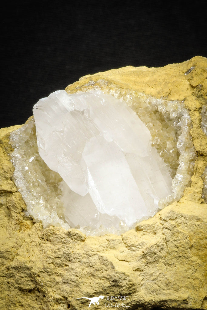 22196 - Calcite Geode with Gypsum Crystal 680 g in Natural Matrix