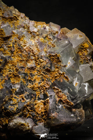 22207 - Top Pale Blue Fluorite Crystals on Matrix Hameda Fluorite Mine South Morocco