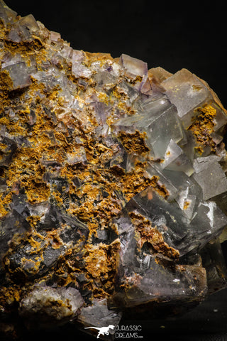 22207 - Top Pale Blue Fluorite Crystals on Matrix Hameda Fluorite Mine South Morocco