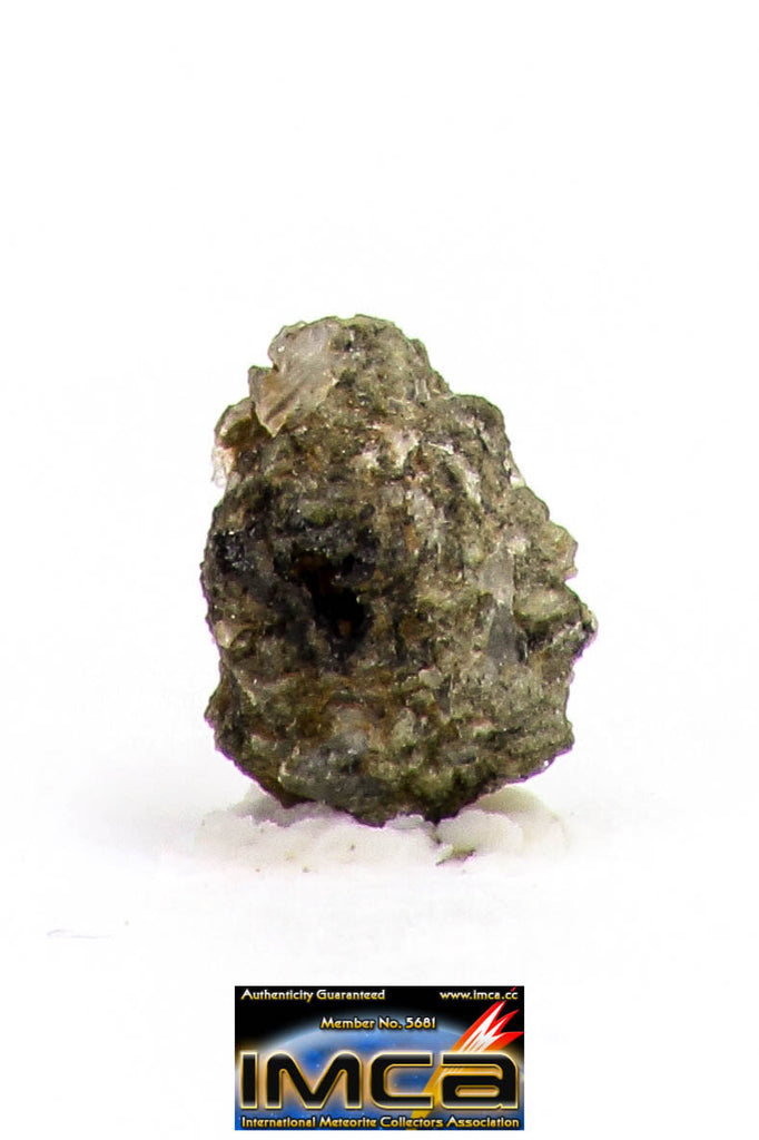 08889 - MARTIAN NWA 6963 Shergottite Meteorite 0.093 g Thin Section with Fusion Crust