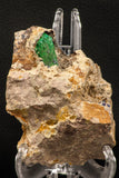 07816 - Beautiful Azurite + Malachite Crystals on Carbonate Matrix - Kerrouchen (Morocco)