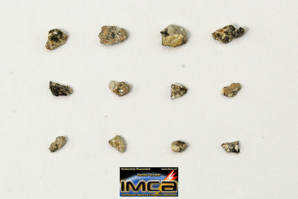 22244 - Collection of Lunar Meteorites Paired with "NWA 11273" 0.12g (Feldspathic Regolith Breccia)