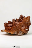 09109 - Top Beautiful 3.76 Inch Natural Red Iron-Oxide Coated Quartz Crystals Cluster