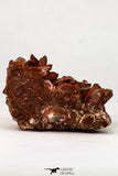 09109 - Top Beautiful 3.76 Inch Natural Red Iron-Oxide Coated Quartz Crystals Cluster