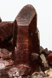 09110 - Top Beautiful 3.59 Inch Natural Red Iron-Oxide Coated Quartz Crystals Cluster