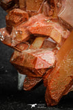20079 - Top Beautiful 4.46 Inch Natural Red Iron-Oxide Coated Quartz Crystals Cluster
