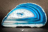 07308 -  Extremely Beautiful 3.69 Inch Brazilian Agate Slice (Chalcedony Geode Section)