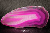 07315 -  Extremely Beautiful 3.78 Inch Brazilian Agate Slice (Chalcedony Geode Section)