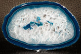 07317 -  Extremely Beautiful 3.30 Inch Brazilian Agate Slice (Chalcedony Geode Section)