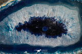07318 - Top Rare 3.36 Inch Brazilian Agate Slice (Chalcedony Geode Section)