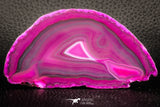 07319 -  Top Beautiful 3.68 Inch Brazilian Agate Slice (Chalcedony Geode Section)