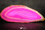 07323 -  Extremely Beautiful 3.44 Inch Brazilian Agate Slice (Chalcedony Geode Section)