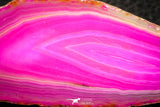 07323 -  Extremely Beautiful 3.44 Inch Brazilian Agate Slice (Chalcedony Geode Section)
