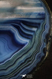 20394 -  Extremely Beautiful 5.18 Inch Brazilian Agate Slice (Chalcedony Geode Section)