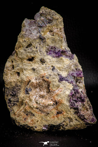 06861 -  Pink Cobaltoan Calcite Crystals on Matrix - Bou Azzer Mine (South Morocco)