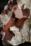 08253 - Top Beautiful 3.52 Inch Natural Red Iron-Oxide Coated Quartz Crystals Cluster