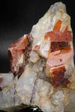 08253 - Top Beautiful 3.52 Inch Natural Red Iron-Oxide Coated Quartz Crystals Cluster