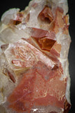 08264 - Top Beautiful 3.54 Inch Natural Red Iron-Oxide Coated Quartz Crystals Cluster