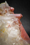 08264 - Top Beautiful 3.54 Inch Natural Red Iron-Oxide Coated Quartz Crystals Cluster