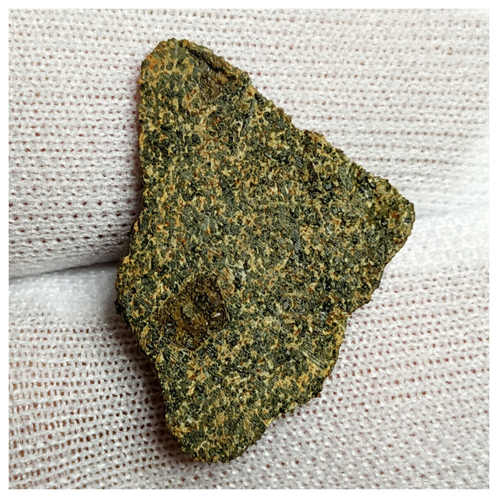 10110 - Top Rare Martian Nakhlite Meteorite "NWA 10645" (Paired) Thin Slice 1.68g