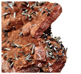 S206 - Top Rare Unusual Gohetite Geode with Astonishing Prismatic Columnar Pyrolusite Crystals