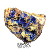 S343 - Top Huge Quartz Matrix coated with Azurite Crystals + Sulfides (Pyrite & Chalcopyrite)