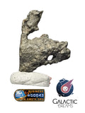 40017 - "The Apollo Lunar" Meteorite Sculptural Endcut "Gadamis 008"  Lunar ferroan anorthosite 0,67g IN CATAWIKI AUCTION NOW