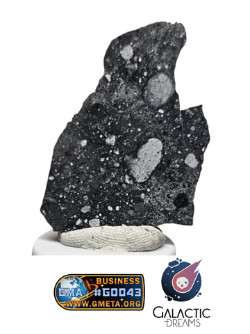 40008 - Outstanding Lunar Breccia Meteorite Part Slice "Under Classification" 4,19g