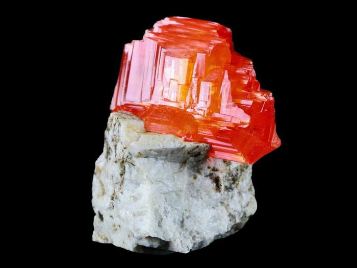 10101 - Stunning Bright Orange Arcanite Crystal Mineral Specimen From Poland