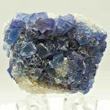 SWJ0025 - Finest Grade Blue Fluorite Crystal Cluster from Blanchard Mine (New Mexico)