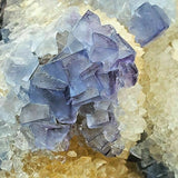 SWJ0026 - Finest Grade Blue Fluorite Crystal Cluster from Blanchard Mine (New Mexico)