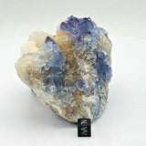 SWJ0026 - Finest Grade Blue Fluorite Crystal Cluster from Blanchard Mine (New Mexico)