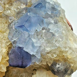 SWJ0026 - Finest Grade Blue Fluorite Crystal Cluster from Blanchard Mine (New Mexico)