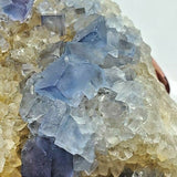 SWJ0026 - Finest Grade Blue Fluorite Crystal Cluster from Blanchard Mine (New Mexico)