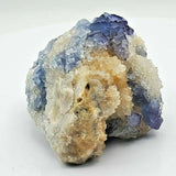 SWJ0026 - Finest Grade Blue Fluorite Crystal Cluster from Blanchard Mine (New Mexico)